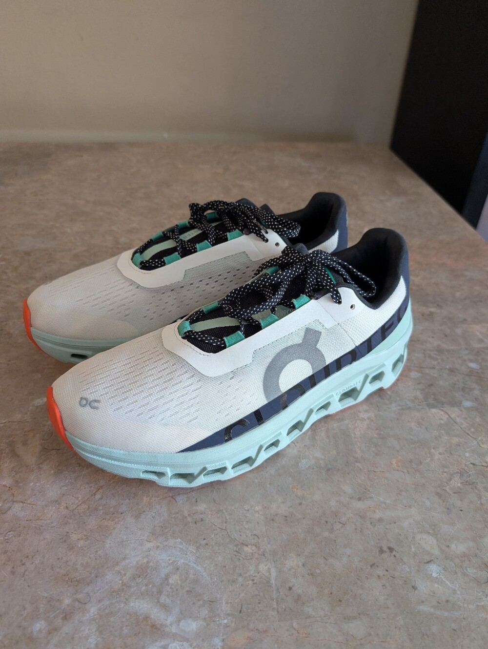 On Running Cloudgomoster ' Undyed White Creek, Max Cushioned Shoes Men Size 11.5 - Picture 2 of 12